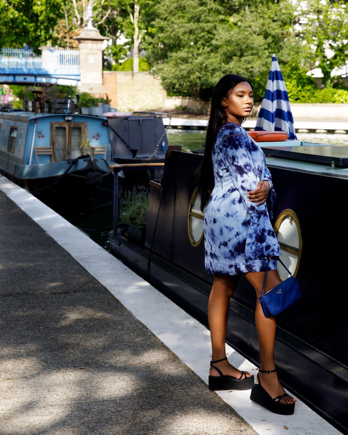 Gilbert asante Art shot in London with Temi Otedola