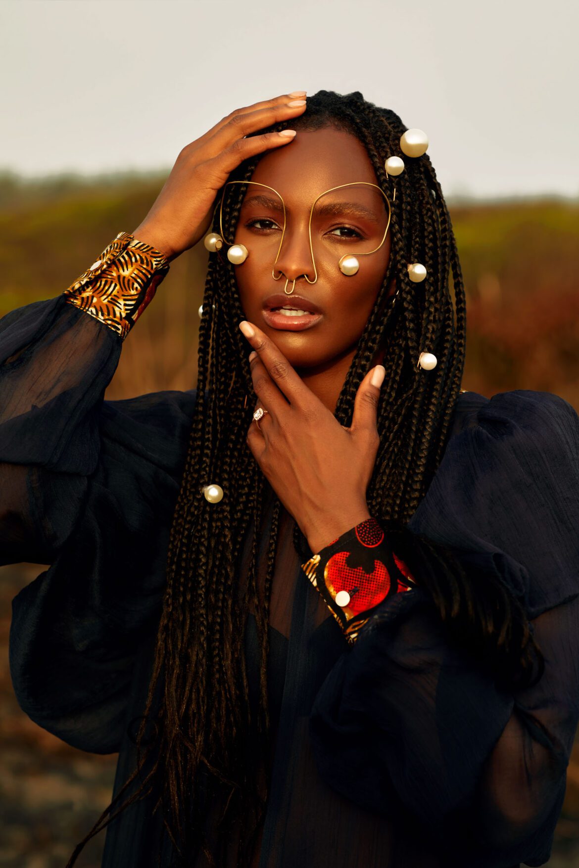 Gilbert asante Shoot with Mame Adjei